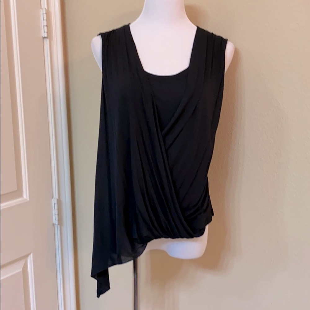 Black asymmetrical top